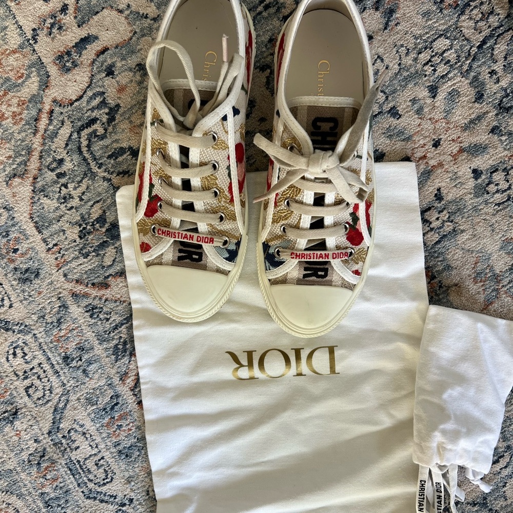 Christian Dior Floral Sneakers
